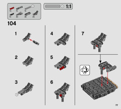 LEGO 75284 instructions page 77 – build guide