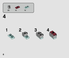 LEGO 75295 instructions page 8 – build guide