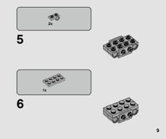 LEGO 75298 instructions page 9 – build guide