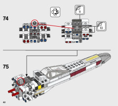 LEGO 75301 instructions page 42 – build guide
