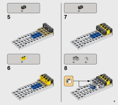 LEGO 75301 instructions page 9 – build guide