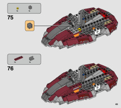 LEGO 75312 instructions page 43 – build guide