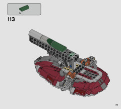 LEGO 75312 instructions page 77 – build guide