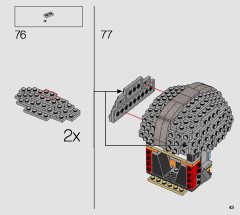 LEGO 75328 instructions page 43 – build guide