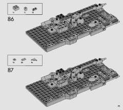 LEGO 75329 instructions page 71 – build guide