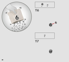 LEGO 75329 instructions page 88 – build guide