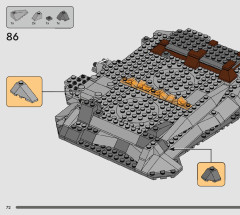 LEGO 75334 instructions page 72 – build guide