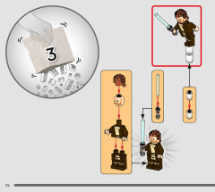 LEGO 75334 instructions page 74 – build guide