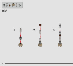 LEGO 75334 instructions page 92 – build guide