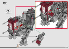LEGO 75337 instructions page 129 – build guide