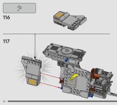 LEGO 75338 instructions page 74 – build guide