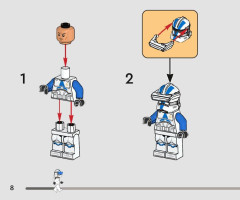 LEGO 75345 instructions page 8 – build guide