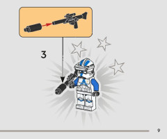 LEGO 75345 instructions page 9 – build guide