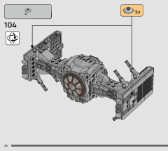 LEGO 75348 instructions page 72 – build guide