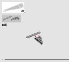 LEGO 75348 instructions page 74 – build guide