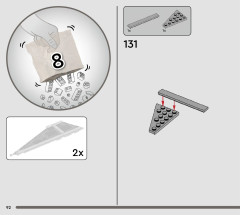 LEGO 75348 instructions page 92 – build guide