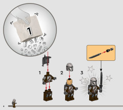 LEGO 75348 instructions page 6 – build guide