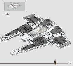 LEGO 75348 instructions page 73 – build guide