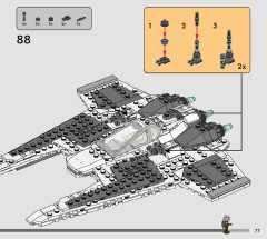 LEGO 75348 instructions page 77 – build guide