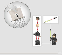LEGO 75352 instructions page 9 – build guide