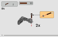 LEGO 75361 instructions page 72 – build guide