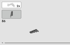 LEGO 75361 instructions page 74 – build guide