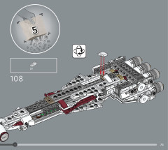 LEGO 75376 instructions page 75 – build guide