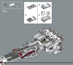LEGO 75376 instructions page 88 – build guide
