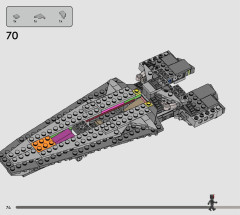 LEGO 75383 instructions page 74 – build guide