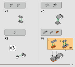 LEGO 75383 instructions page 75 – build guide