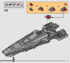 LEGO 75383 instructions page 91 – build guide