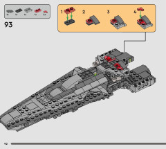 LEGO 75383 instructions page 92 – build guide