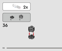 LEGO 75391 instructions page 44 – build guide