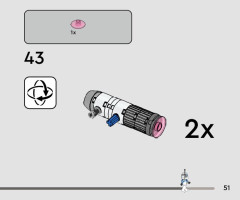 LEGO 75391 instructions page 51 – build guide