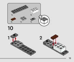 LEGO 75400 instructions page 15 – build guide