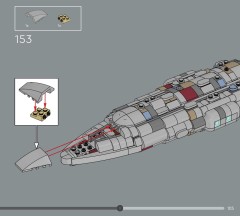 LEGO 75405 instructions page 105 – build guide