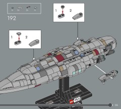 LEGO 75405 instructions page 135 – build guide