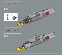 LEGO 75405 instructions page 71 – build guide