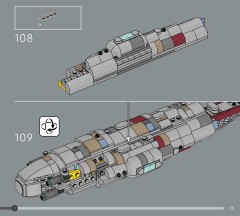 LEGO 75405 instructions page 73 – build guide