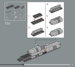 LEGO 75405 instructions page 91 – build guide