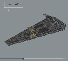 LEGO 75406 instructions page 75 – build guide