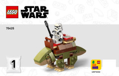 LEGO 75425 instructions page 1 – build guide