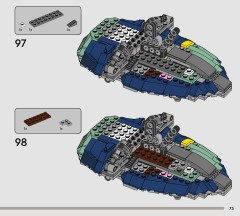 LEGO 75433 instructions page 73 – build guide