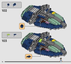 LEGO 75433 instructions page 76 – build guide