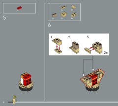 LEGO 75438 instructions page 8 – build guide