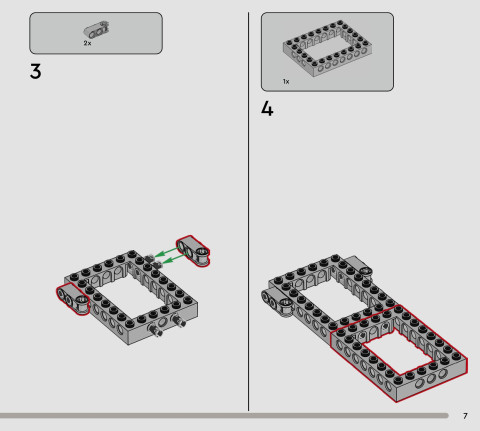 LEGO 75445 instructions page 7 – build guide