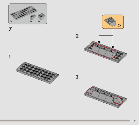 LEGO 75445 instructions page 9 – build guide