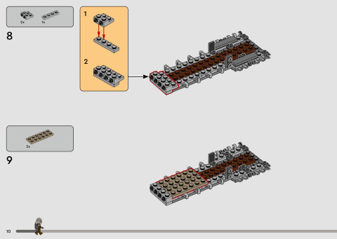 LEGO 75447 instructions page 10 – build guide