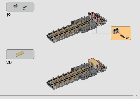 LEGO 75447 instructions page 15 – build guide