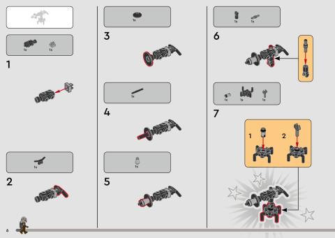 LEGO 75447 instructions page 6 – build guide
